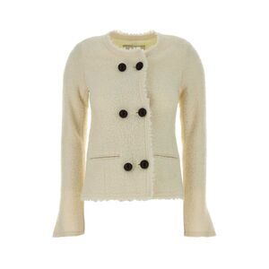 Isabel Marant Women Ivory Boucle Suely Blazer